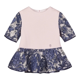 Girls Peplum Top with Embroidery