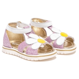 Baby Girls Glitter Daisy Flower Sandals
