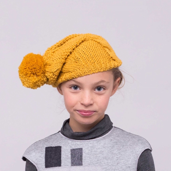 Girls Wool Hat with Pom-Pom PINCO PALLINO 