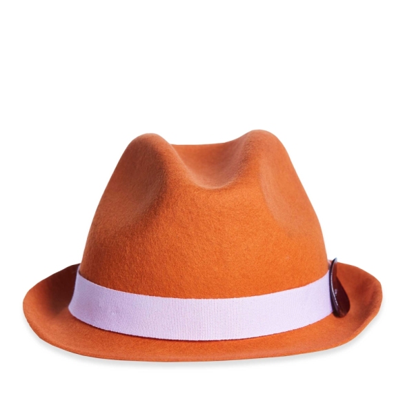 Girls Orange Hat with Ribbon PINCO PALLINO 