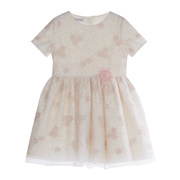 Girls Pink Dress with Embroidery PINCO PALLINO 