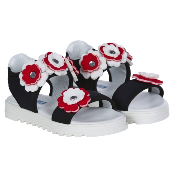 Girls Neoprene Sandals with Flowers MI.MI.SOL 