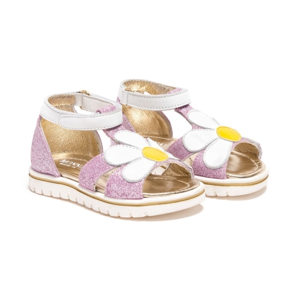Baby Girls Glitter Daisy Flower Sandals Monnalisa 