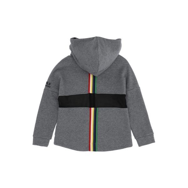 Girls Zip-Up Sweatshirt With Stripe Monnalisa 